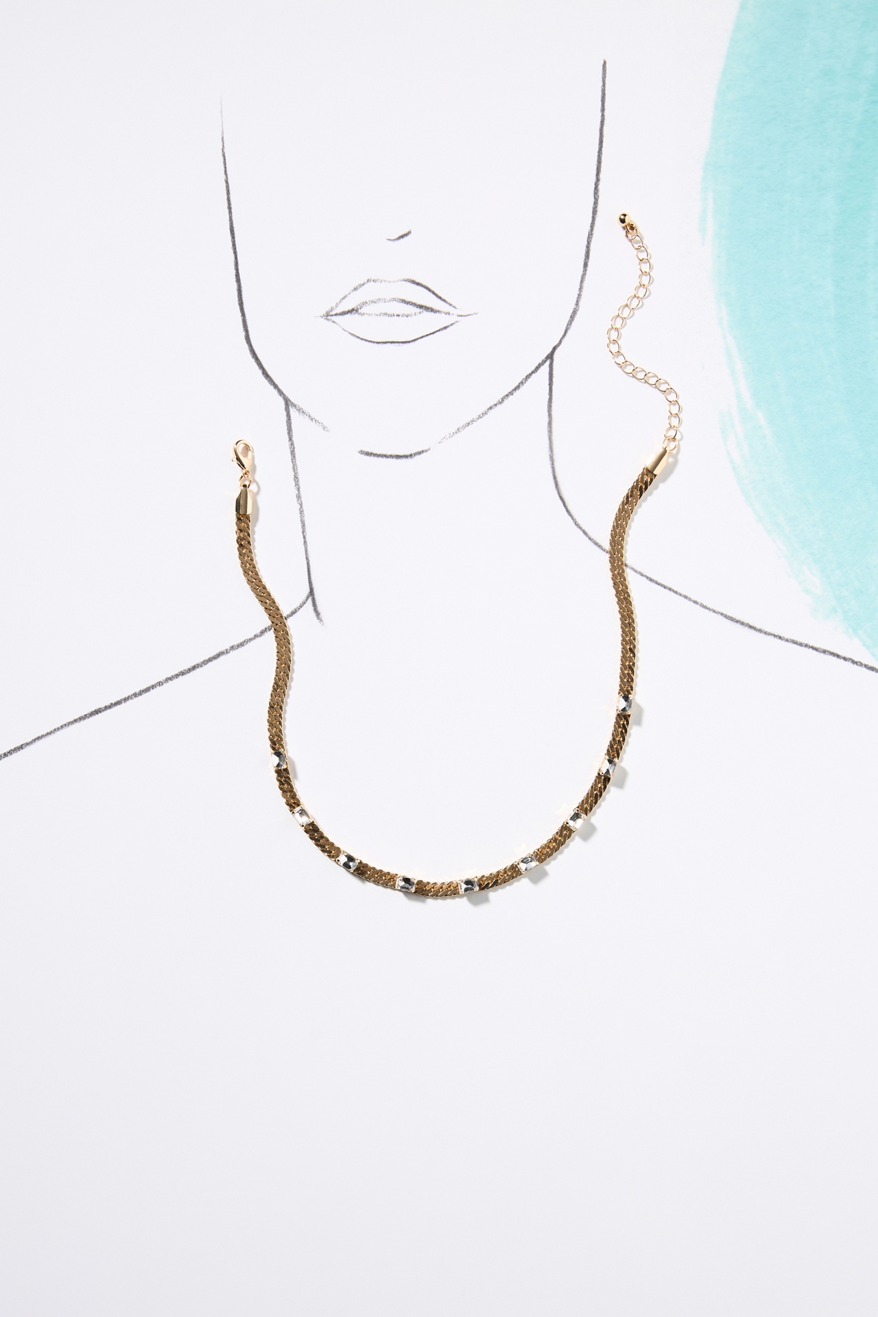 Short Crystal Necklace