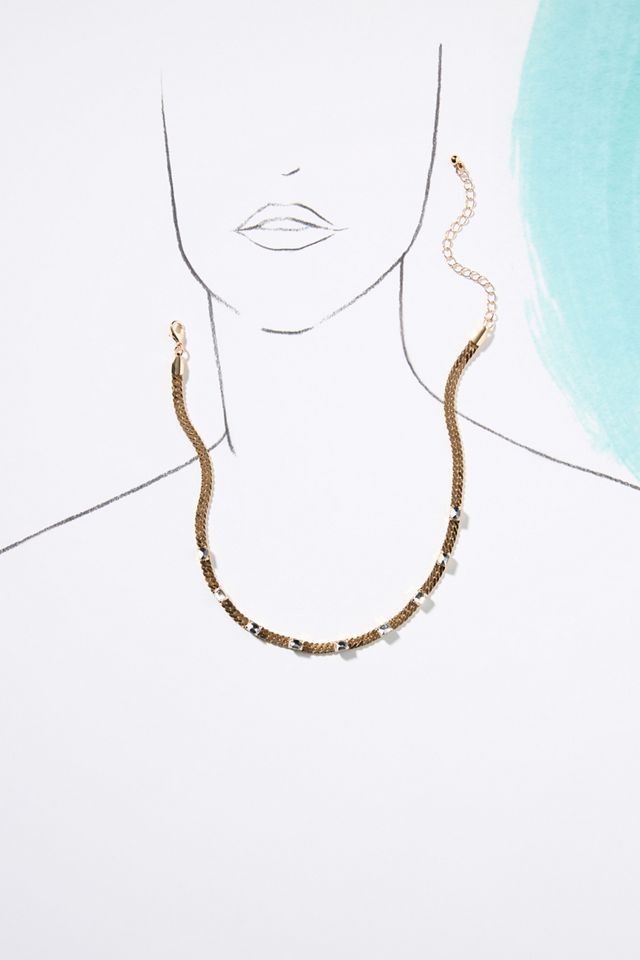Short Crystal Necklace #2