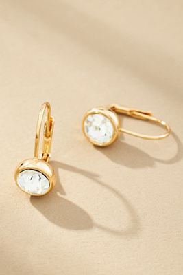 By Anthropologie Crystal Drop Earrings In Gold