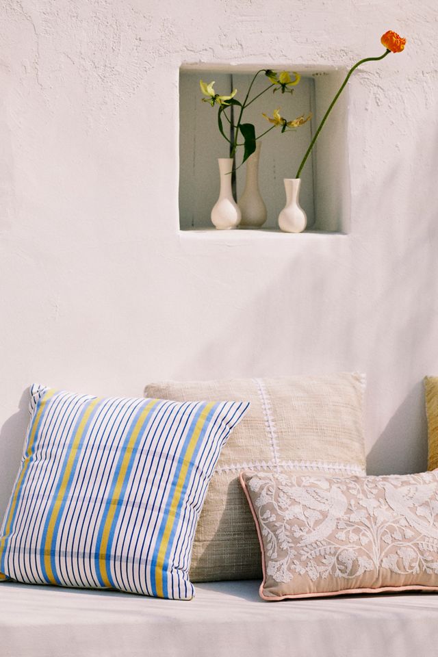 Thea Woven Stripe Pillow #2
