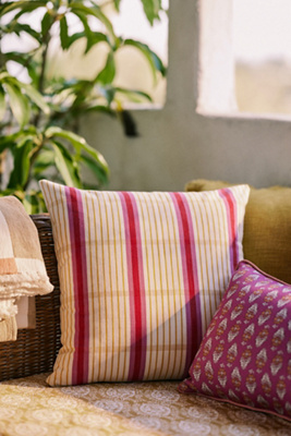 Anthropologie Thea Printed Stripe Pillow