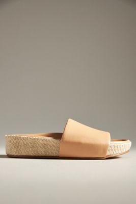 beek Pelican Jute Beach Platform Slide Sandals