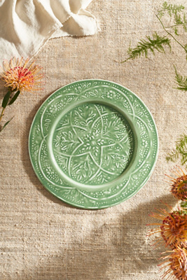 Terrain Patterned Enamel Charger