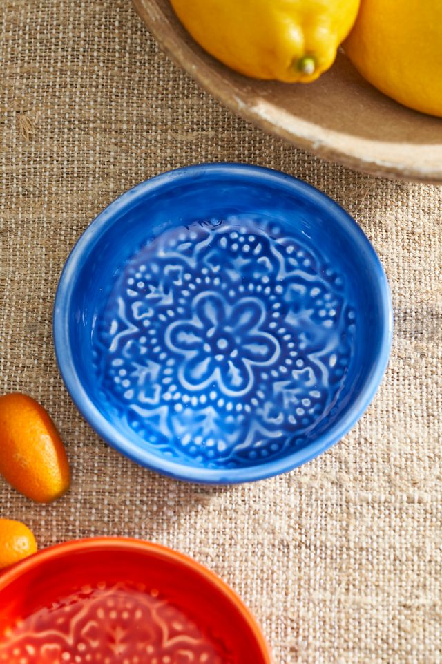 Patterned Enamel Jam Cups, Set of 5 #1