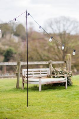 String Light Pole Stake