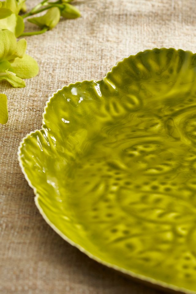 Patterned Enamel Ruffle Tray #2