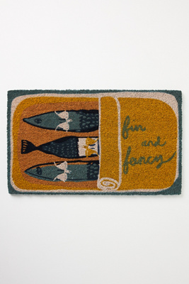 The Original Tinned Fish Candle Sardines Printed Coir Doormat