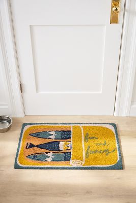 The Original Tinned Fish Candle Sardines Printed Coir Doormat