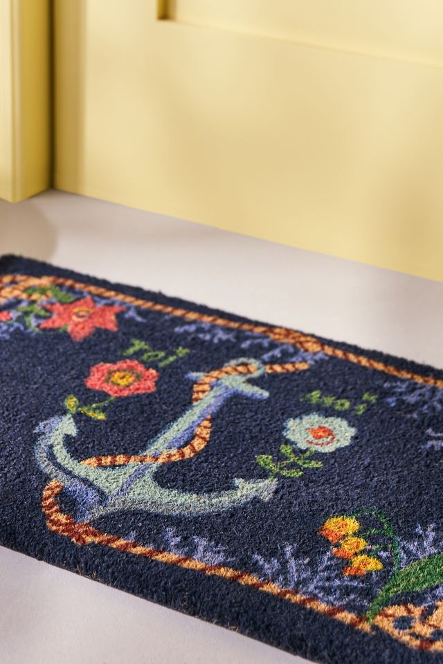 Nathalie Lete Anchor Printed Coir Doormat #2