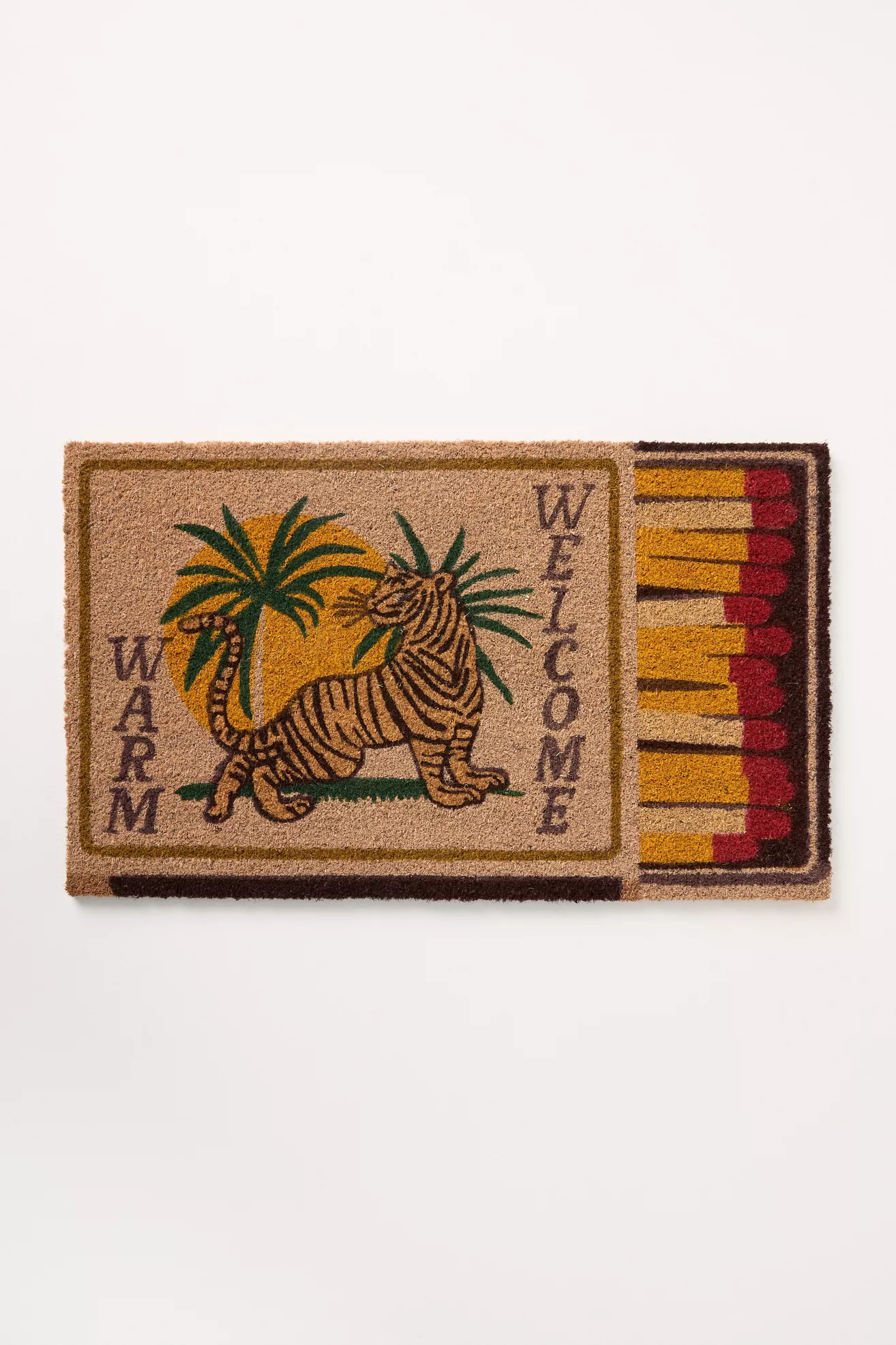 Matchbook Tiger Coir Printed Doormat - thumbnail 2