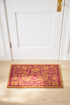Anthropologie Kenia Tiger Printed Coir Doormat