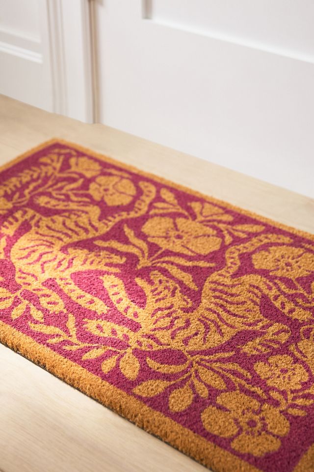 Tiger Printed Coir Doormat #2