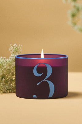 Anthropologie Number 3 Spice Vanilla Clove Glass Candle