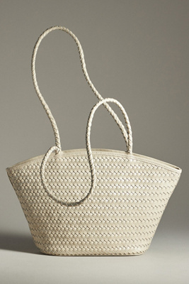 Bembien Mira Woven Tote In Beige