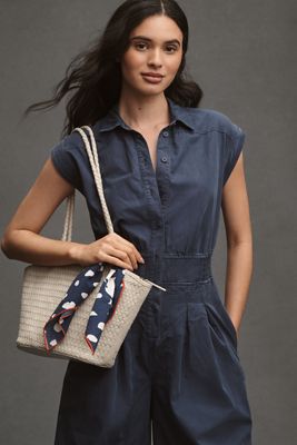Dolce Vita Ravello Raffia Shoulder Bag