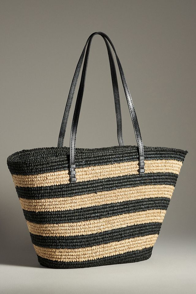トートバッグ Bembien Mini Bieno raffia tote bag Mini Bieno – Bembien
