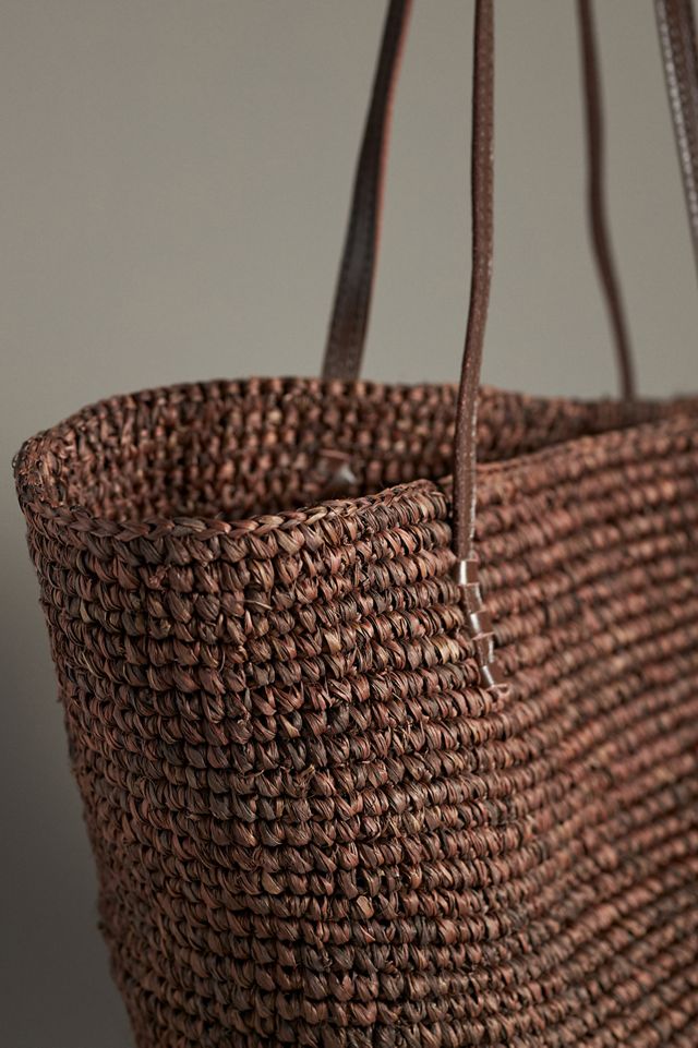 Bembien Bieno Striped Raffia Tote