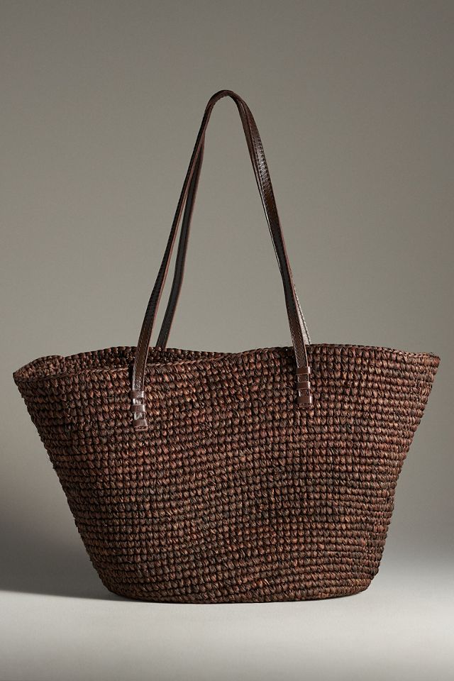 Bembien Bieno Striped Raffia Tote