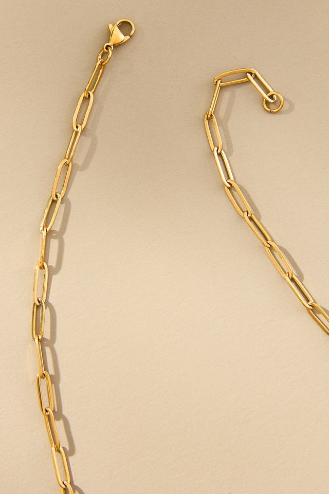 Janey Bee Jems Medium Paperclip Chain One-Of-A-Kind Charm Necklace #1