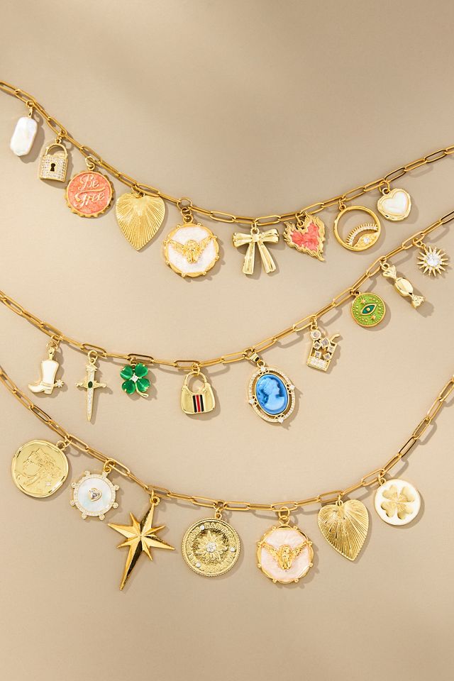Janey Bee Jems Medium Paperclip Chain One-Of-A-Kind Charm Necklace #2