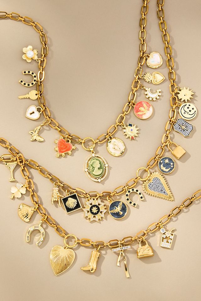 Janey Bee Jems Rounded Square Chain One-Of-A-Kind Charm Necklace #2