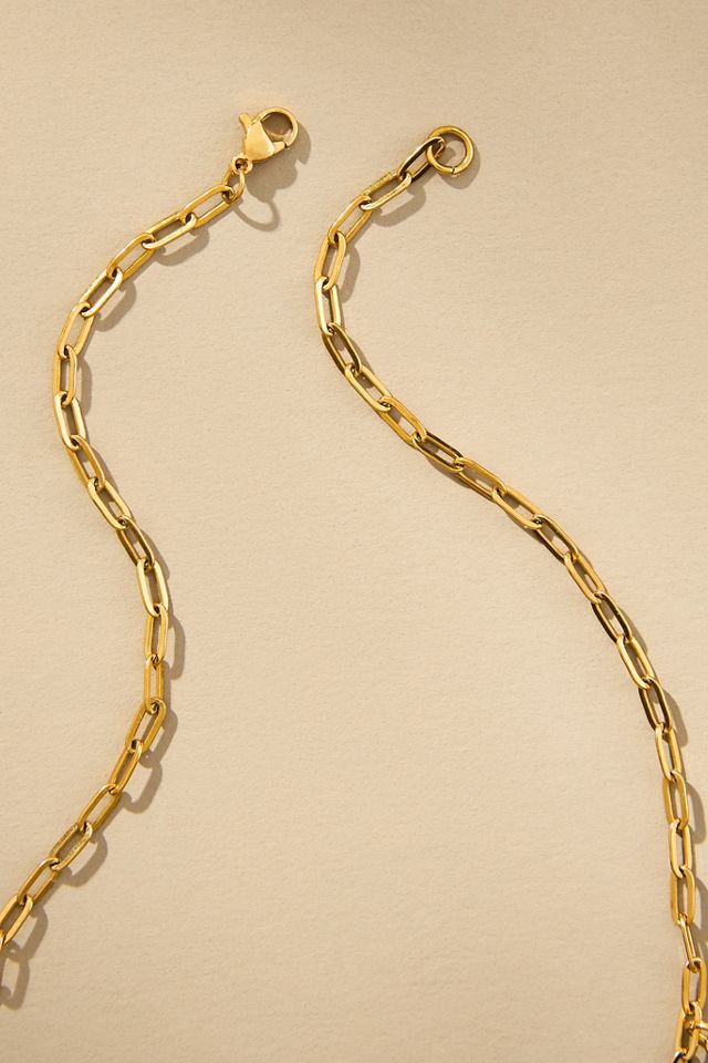 Janey Bee Jems Small Paperclip Chain One-Of-A-Kind Charm Necklace #1