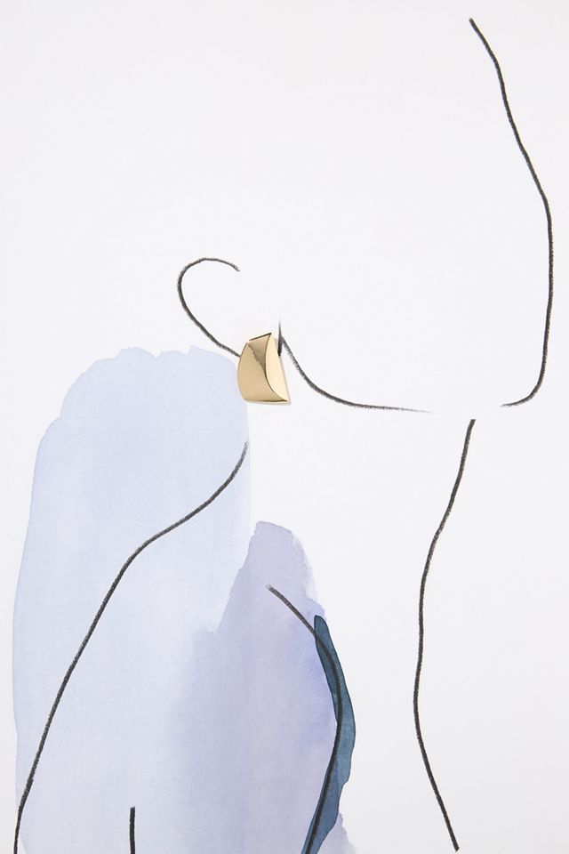 Rectangle Post Earrings #3