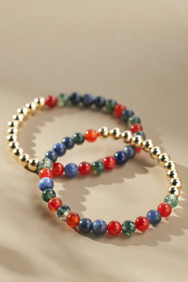 The Healer’s Collection N 77 Detox Bracelets, Set Of 2 In Gold