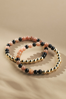 The Healer’s Collection N 2 Attract Love Bracelets, Set Of 2 In Gold