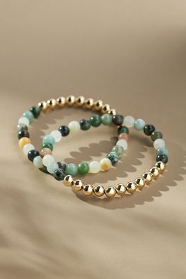 The Healer's Collection N 6 Happiness / Ease Bracelets, Set of 2