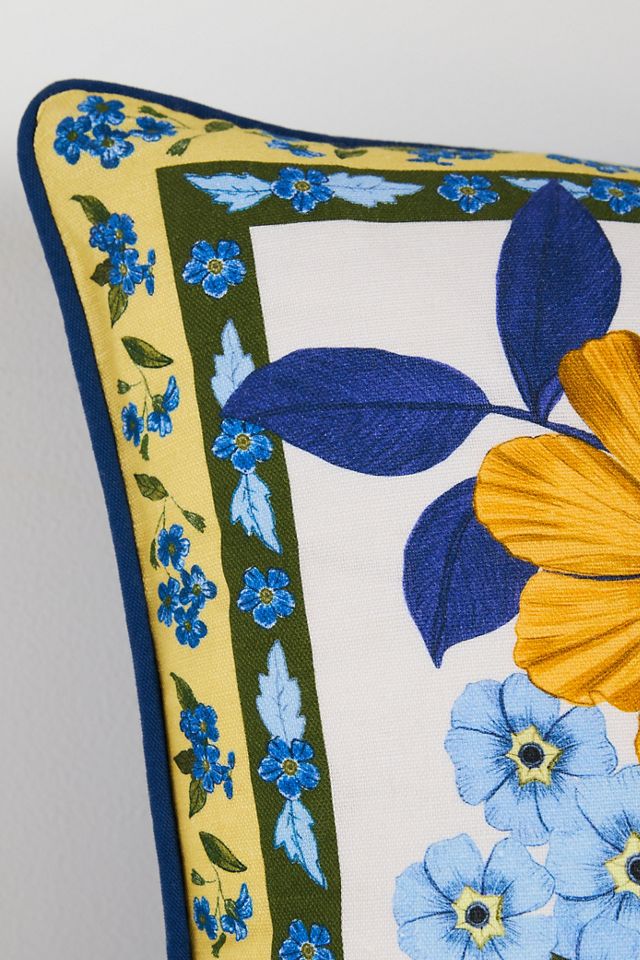 Adelyn Linen Printed Floral Pillow #4