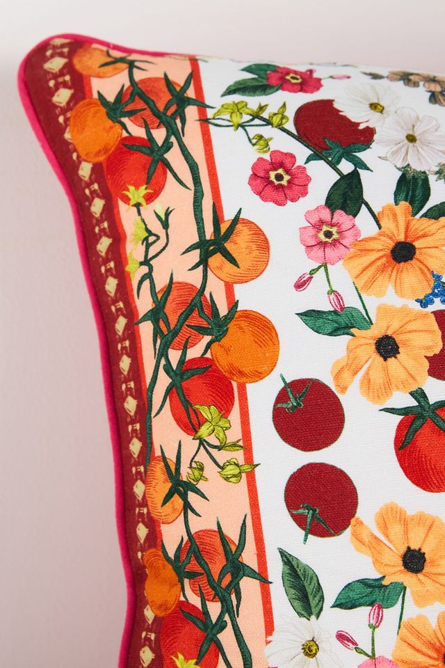 Adelyn Linen Printed Floral Pillow #3
