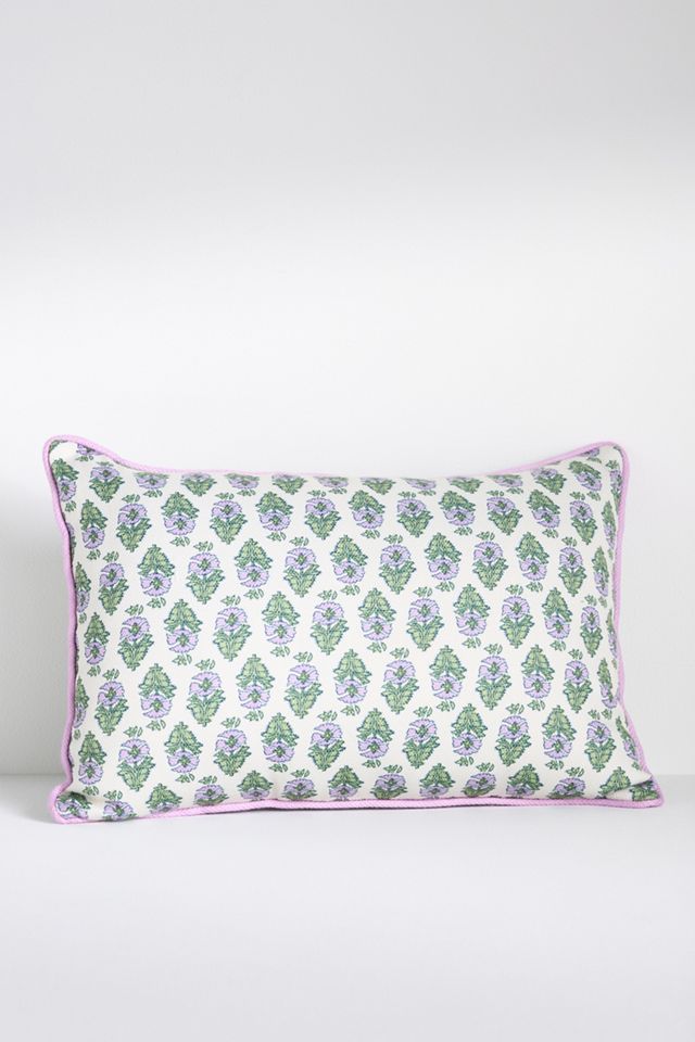 Isadora Mix Print Floral Indoor/Outdoor Pillow #1