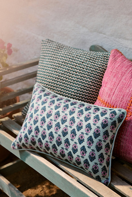 Anthropologie Isadora Mix Print Floral Indoor/outdoor Pillow