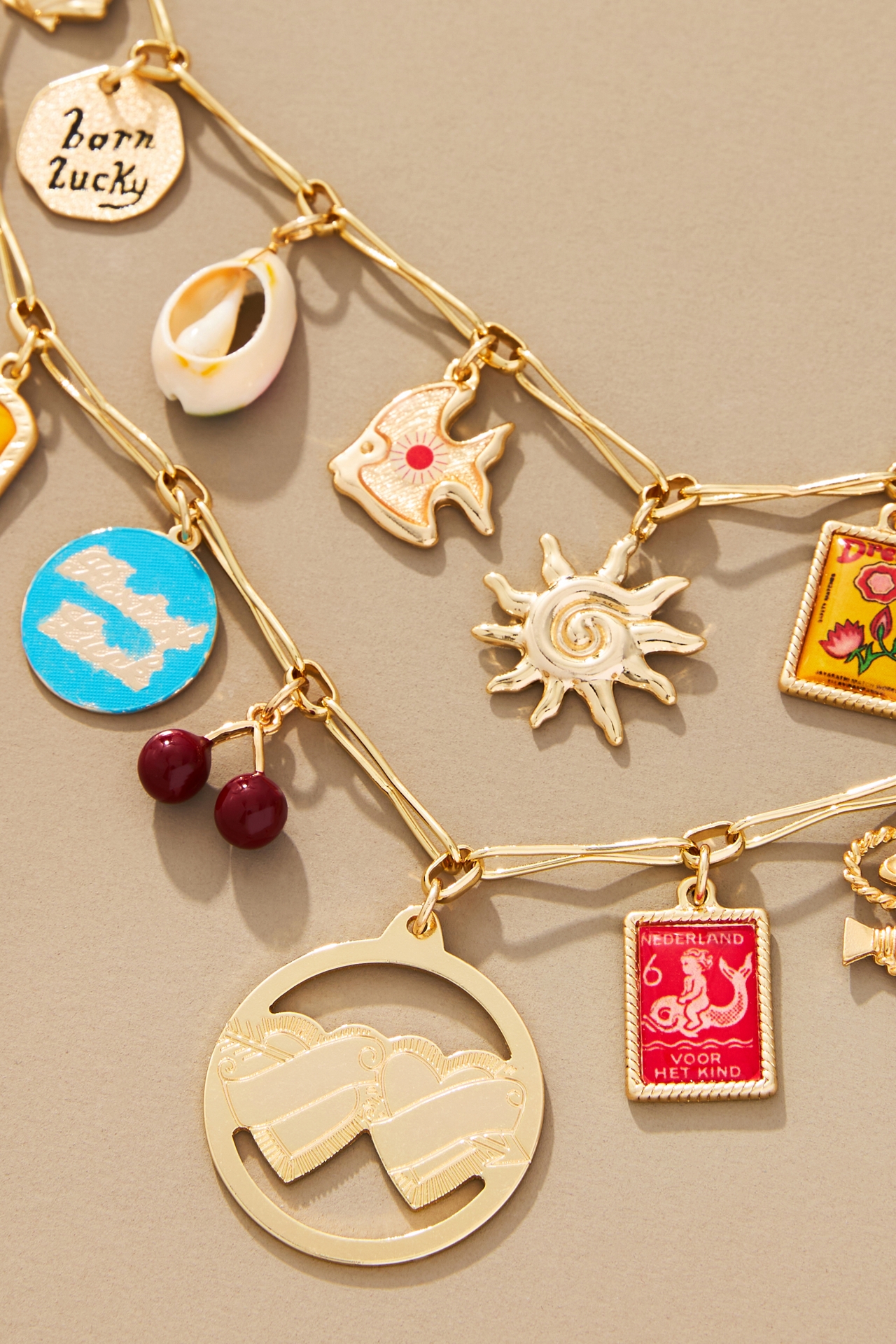 Double Layer Charm Necklace