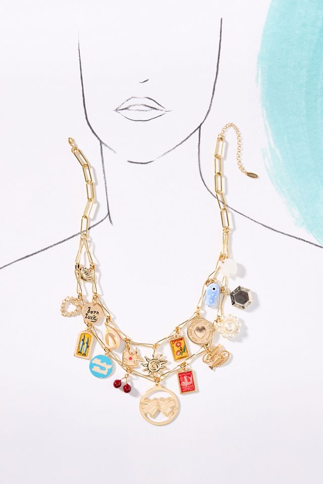 Double Layer Charm Necklace #5