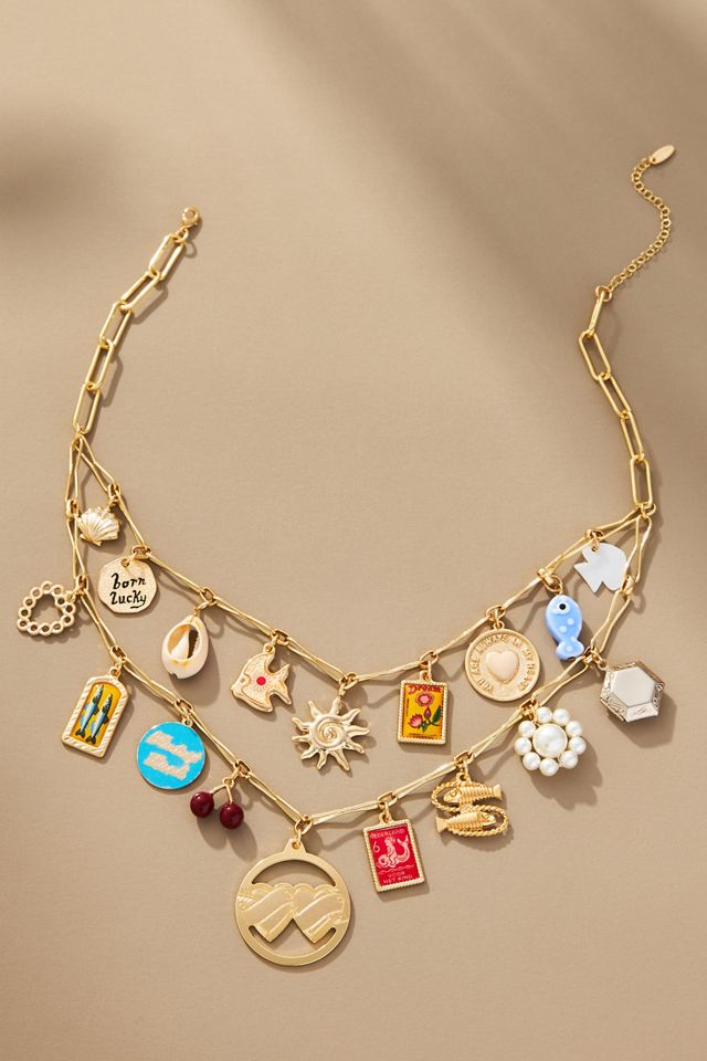 Double Layer Charm Necklace #3