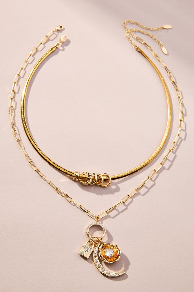 Moon Charm Necklaces, Set of 2 #2