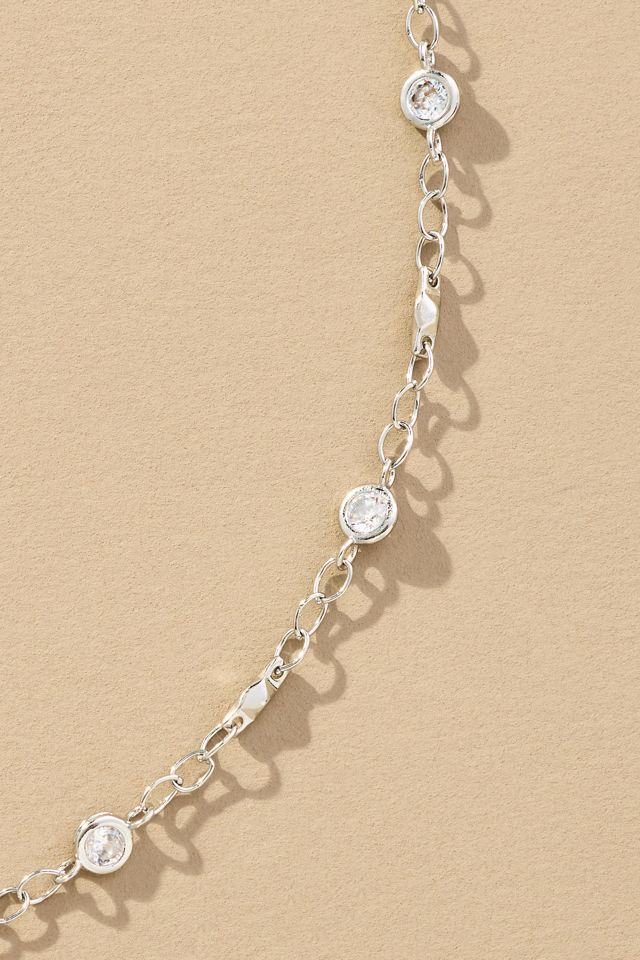 Round Crystal Chain Necklace #1