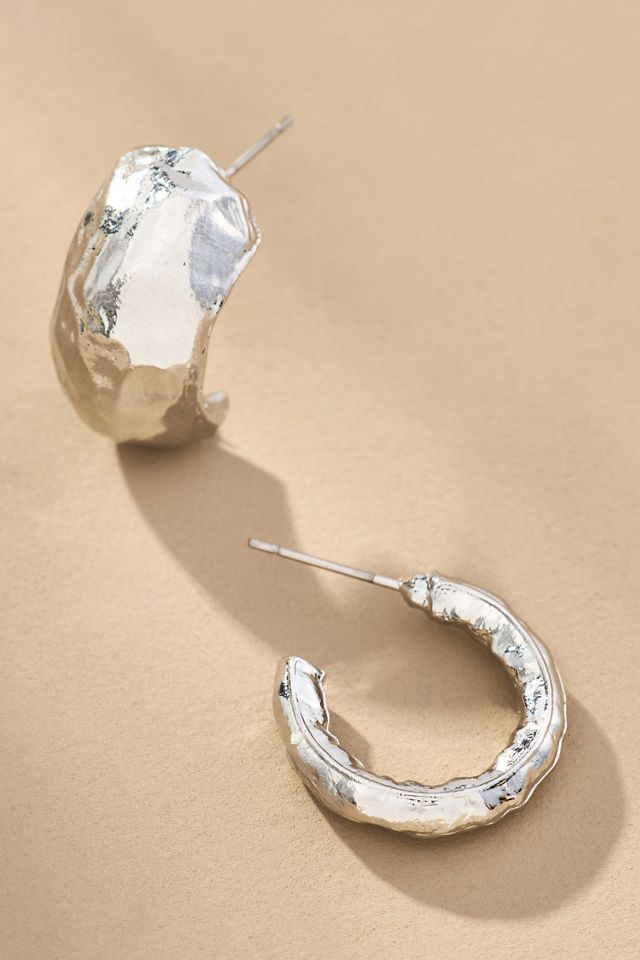 Molten Huggie Hoop Earrings, Set of 2 #1