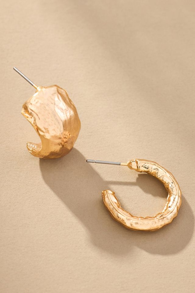 Molten Huggie Hoop Earrings, Set of 2 #1