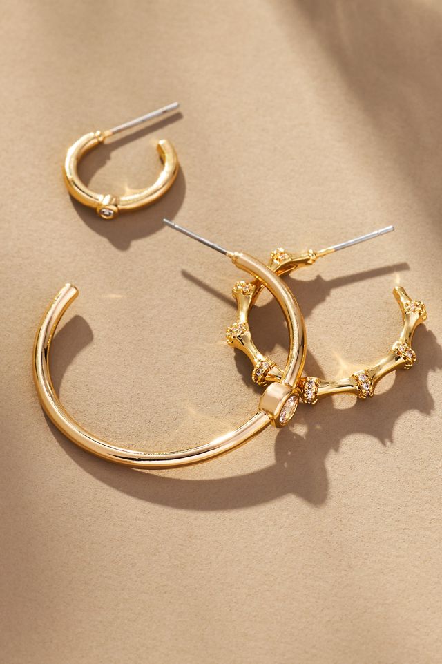 Assorted Hoop Earrings, Set of 3 #1