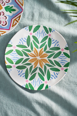 Anthropologie By Hope Printed Melamine Dinner Plate