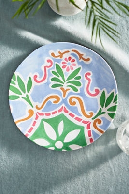 Anthropologie By Hope Printed Melamine Dinner Plate