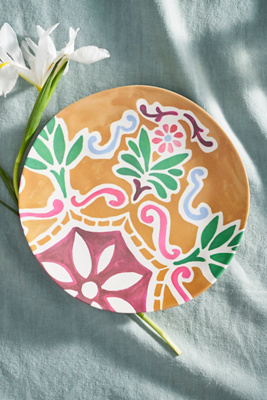 Anthropologie By Hope Printed Melamine Dinner Plate