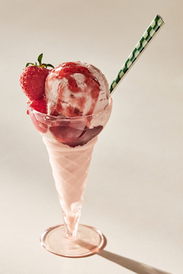 Set of 4, Ice Cream Sundae Flute Glass