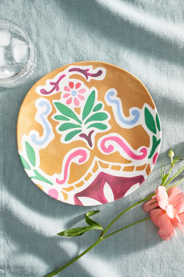 Printed Melamine Side Plates, Set of 4 #2