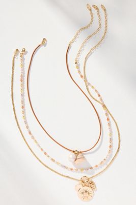 Beaded Icon Charm Necklace 