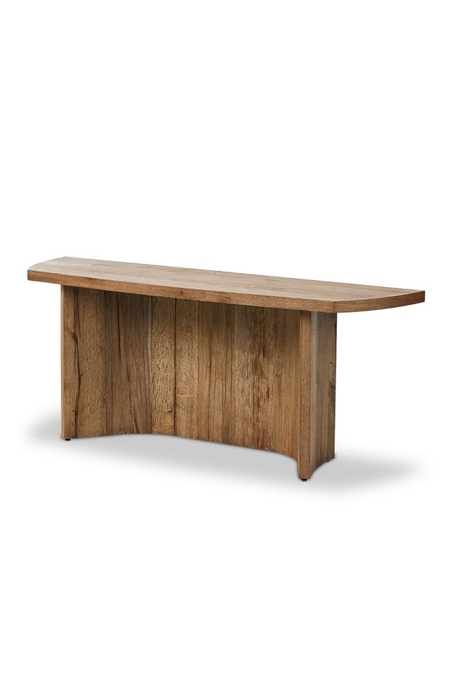 Brinton Rustic Oak Console Table #1
