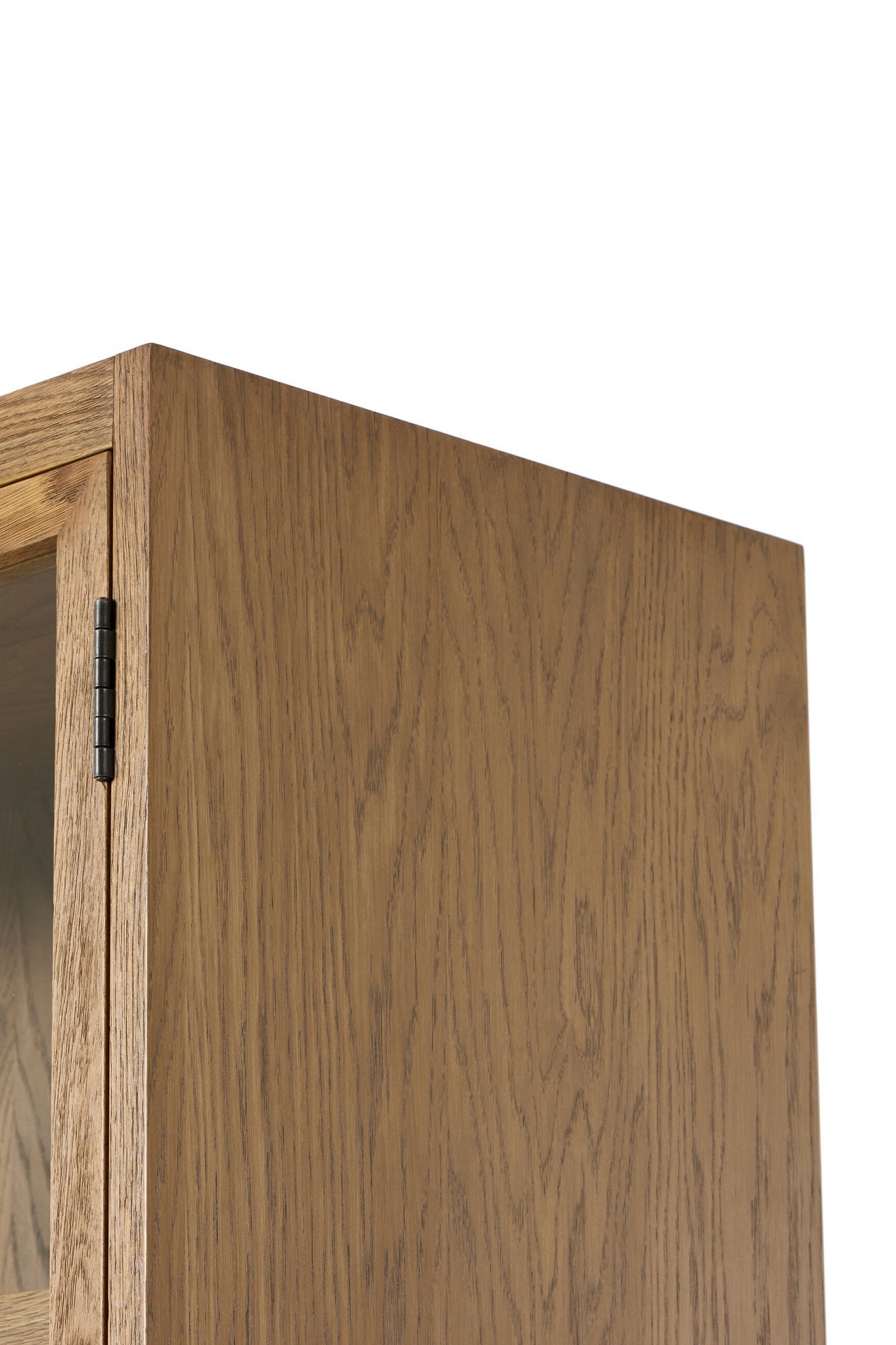 Millie Oak Panel & Glass Door Double Cabinet